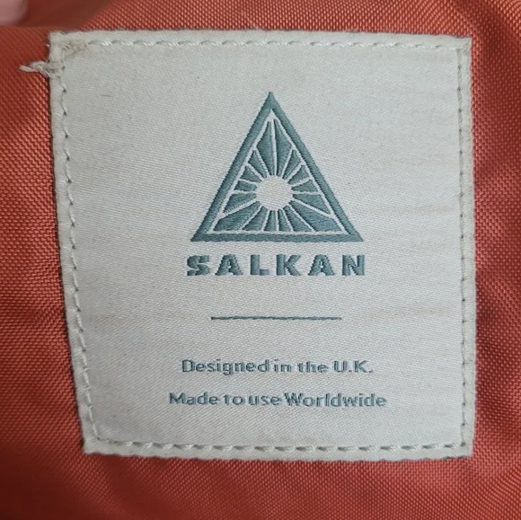 Salkan 2.0L Daypack Backpack Forest Green & Orange Hiking Outdoors - Picture 8 of 10